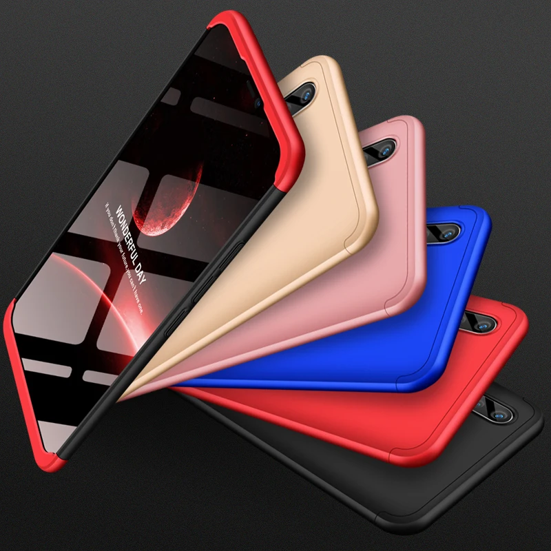 2018 hot sell 360 cover Removable 3in1 Hard PC Shield Back Cover Case for Vivo V9 phone cases