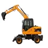 China mini wheel excavator XN85-9X tree planting digging machines hole digger