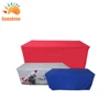 China custom table cover show 6ft rectangular spandex table cover for events