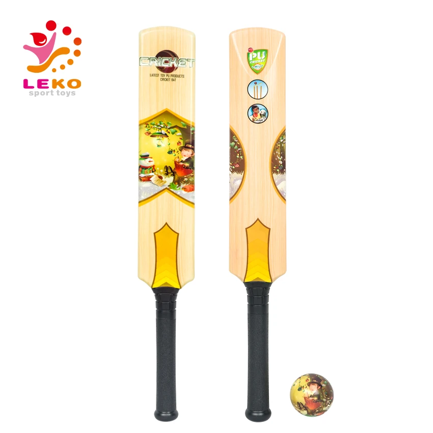 wholesale heat transfer printing PU Bat Cricket for children