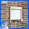 Strap control aluminum roll up window