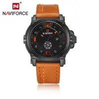 

High Quality Brand Male Business Wrist Watches Leather Strap Date Week Clock Military Waterproof Men Luxury Naviforce 9099 Watch