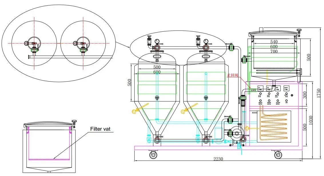 Оборудование для пивоварения чертежи