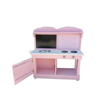 pink colour kitchen set toy