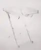 Modern custom clear acrylic elegant folding tray table rectangle plastic coffee table