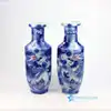 RZNX01 Underglaze red blue and white hand paint dragon ceramic vase