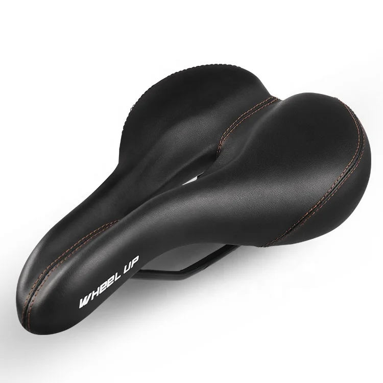 

WHEEL UP Women's Bicycle Seat Padded Bicycle Saddle Soft Cushion Seat Saddle Pad For Exercise Bike, Black