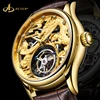 Factory making Quartz Japan Movt Tourbillon Waterproof Mechanical quartz watch italian leather straps luxury watch tourbillon