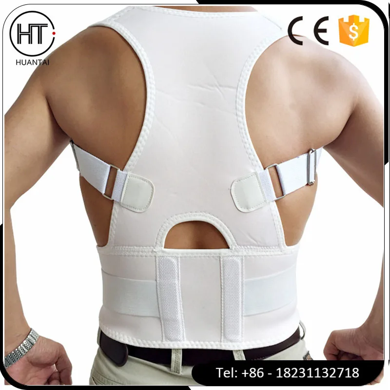 

Hot selling magnetic lower back posture brace, Black, white, blue