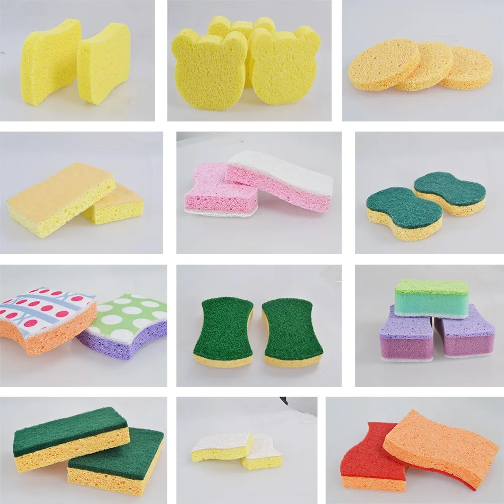 Wave Sponge With Scouring Pad/ Soft Cleaning Sponge Buy Waves Sponge
