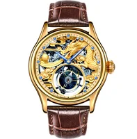 

ENLOONG Tourbillon Watch Men Luxury Skeleton with Tourbillon Movement Sapphire Zodiac Dragon tourbillon mechanical watch oem