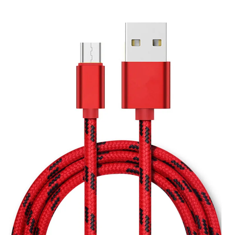 

Nylon braided micro usb cable For android USB fast charging and data sync transfer for Samsung xiaomi Huawei data cable, Pink/gray/black/red/white/purple