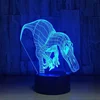 3D Night Light Dinosaur Table Desk Lamp 3D Optical Illusion Lights with Acrylic Flat ABS Base