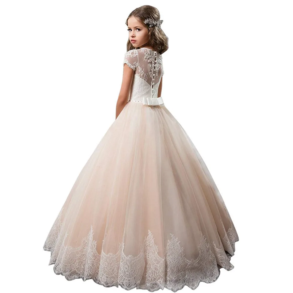 Flower Girl Wedding Dress Pure White - Buy Flower Girl Wedding Dress ...