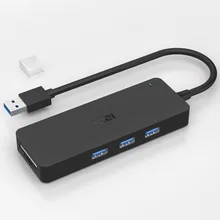 4USB 3.0 Hub de Alta Velocidade de Transfer&ecirc;ncia de Dados USB 3.0 Com Leitor de Cart&atilde;o SD TF Para Dell Hp laptop Mac do Windows