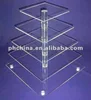 VC-160 Acrylic 5 tier cake stand/square cupcake stand/4 mm thickness cupcake rack