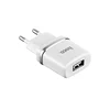 HOCO C11 single USB charger EU plug universal compact wall charging adapter sets with 1m LTNG / Micro-USB cable