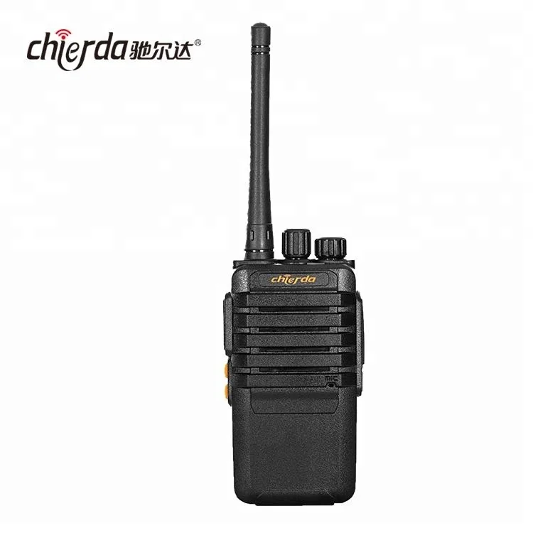 

CHIERDA 2W radio UHF walkie talkie OEM 2 way communication CD 328, Black