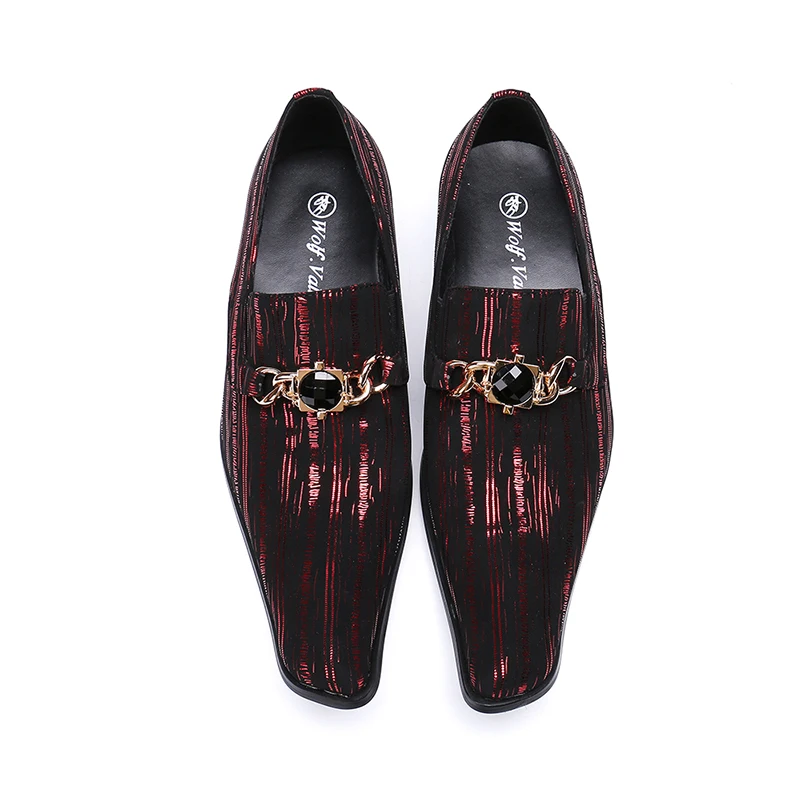 Na156 2022 Black New Men Dress Shoes Fashion Style Man Genuine Leather