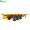 3 Axles 40Ton 20Ft Low Price Flat Bed Container 40Ft Flatbed Semi Trailer
