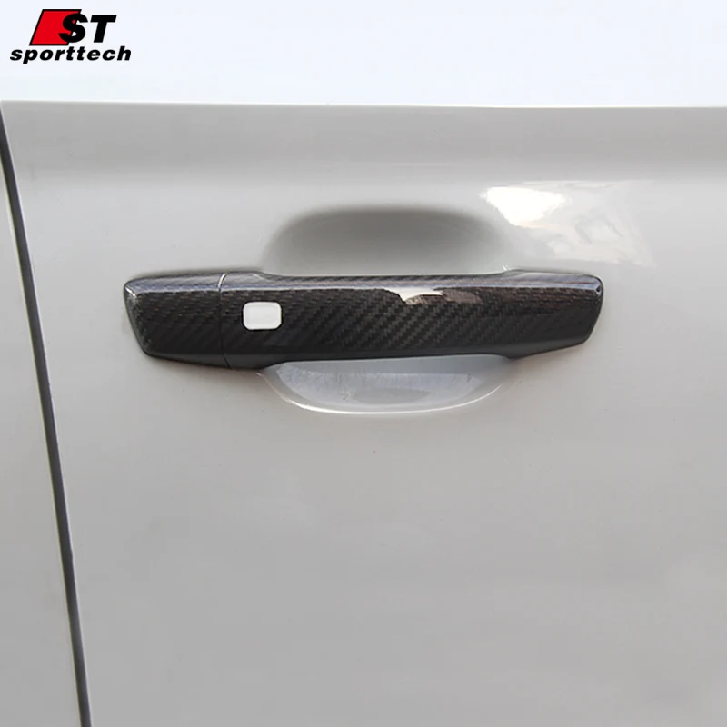 Carbon Fibre Car Door Handle Cover Tuning Parts Decoration Handle
