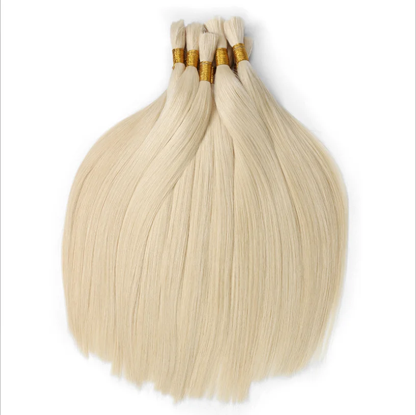 Hot Sale #613 Blonde Women Virgin Philippine Mongolian Human Hair Bulk Cheap High Quality Human Hair Remy Extension