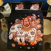 TINGYU 7 Colors Selectable 4 Pieces King/Queen/Twin Size Microfiber Mandala Bohemian Animal Pattern 3D Bedding Set