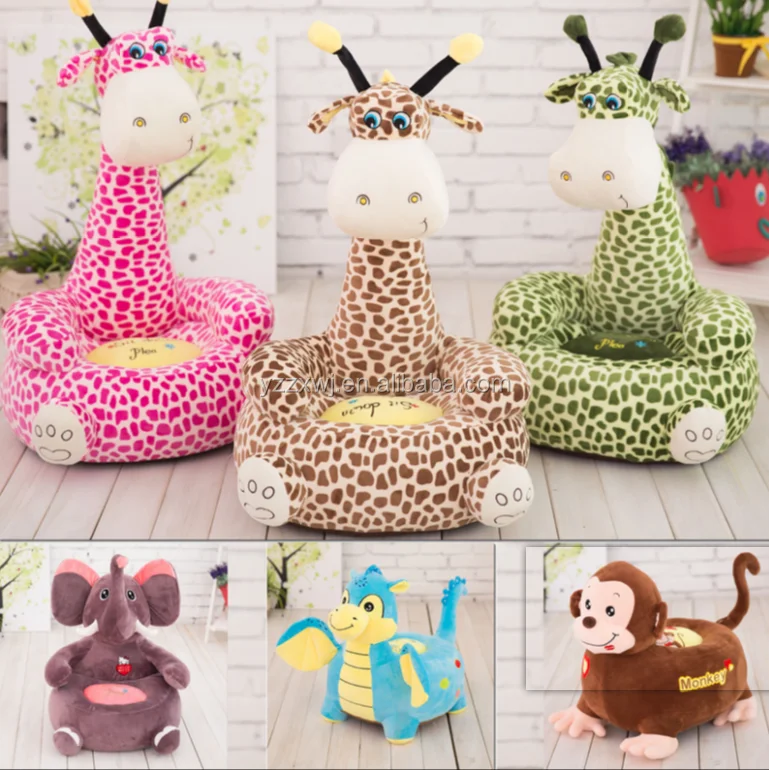 kids plush animal chairs