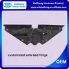 Adjustable Black Powder Coating Finish Sofa Bed Hinges