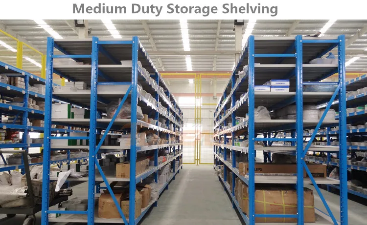 powder coated steel boltles warehouse storage racking and shelving