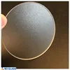 clear round tempered step glass light cover; low-iron glass