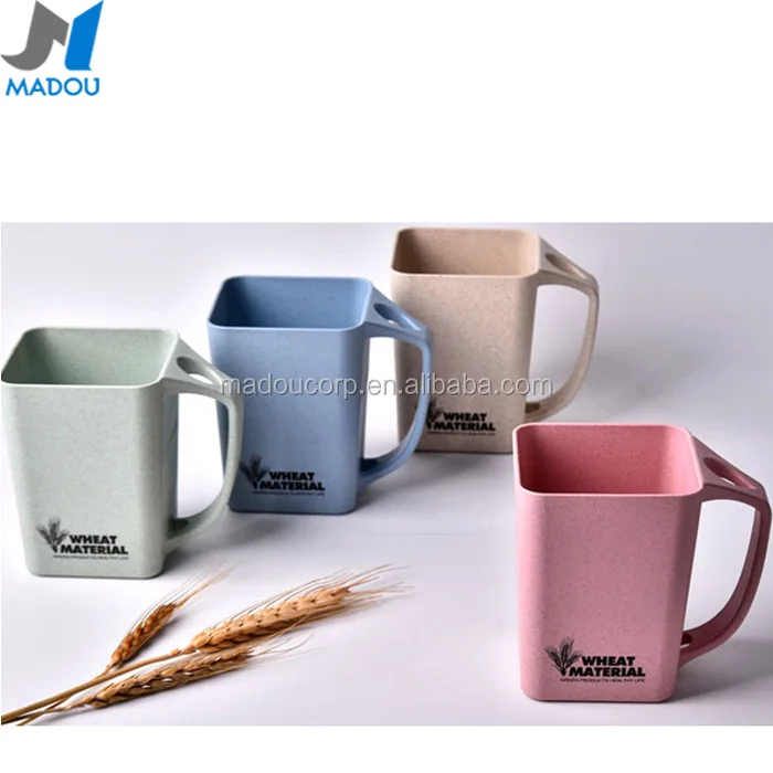 

Madou Plastic Reusable Green Material Custom Wheat Straw Coffee Cup, Pms available