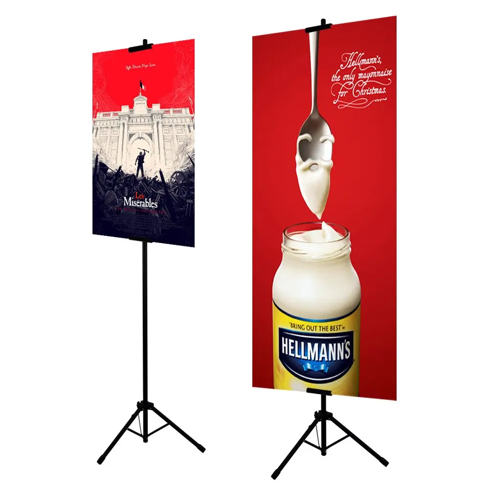 Stand only HUAZI Double-Sided Poster Stand,Floorstanding Sign Stand for Display,Height Adjustable up to 73 inches