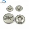 European Standard Plating Round Snap Button Custom Logo Metal Engraved Snap Button