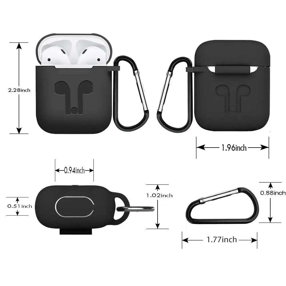 Wholesale Black Earphones Cover Headphone Wireless For Earpod Case With