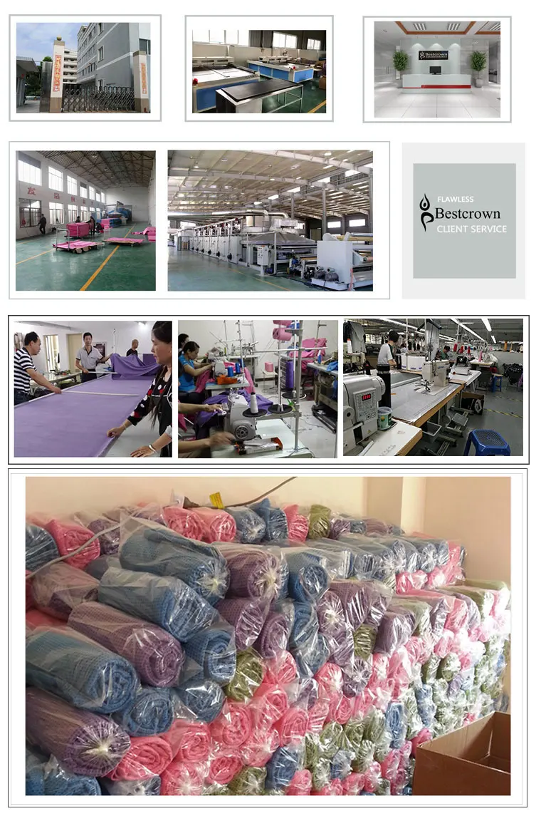 High Quality Ultra Absorbent Machine Washable Private Label Microfiber Hot Yoga Mat Towel