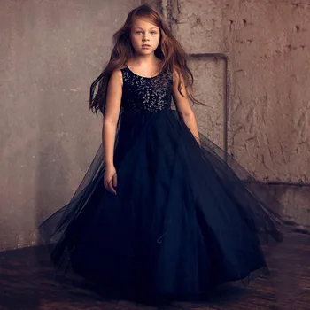 girls navy prom dress