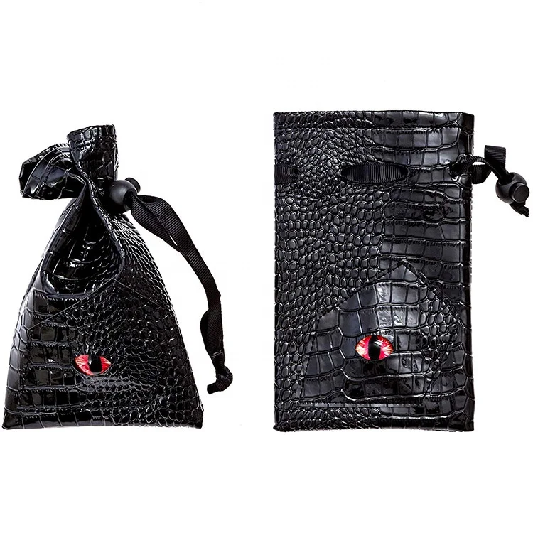 

Hot selling custom dungeons and dragons leather dice bag, Customized color