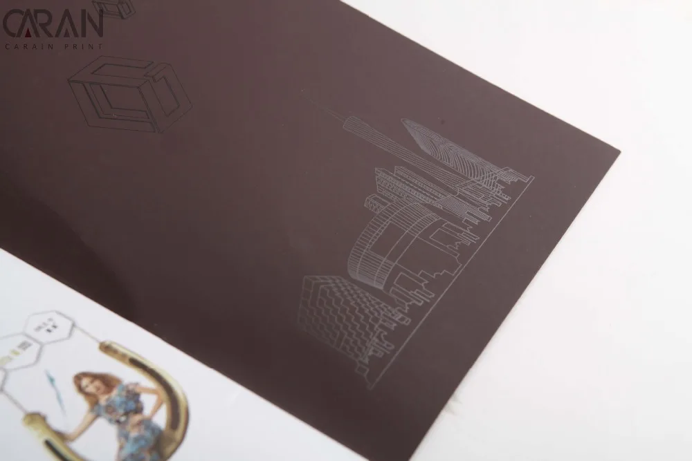 
Special Paper Hollowing Finish Pantone Printing House Selling Company Promotional Catalogue Book 
