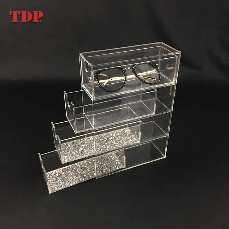 Custom Clear Desk Storage Box Made Acrylic Tabletop Organiser Fridge
