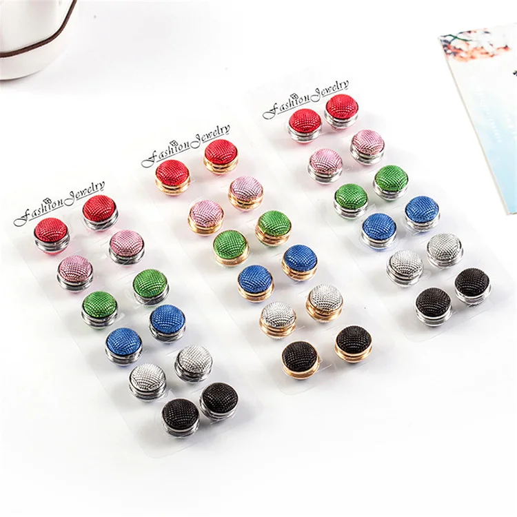 

Manufacturer Muslim Headwear Ladies High Magnetism Silk Scarf Button Fashion Brachial Needle Scarf Button