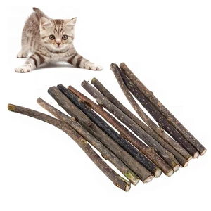 Image of Silvervine Organic Cat Toys Cleaning Teeth Sticks Pure Natural Catnip Matatabi Cat Mints Stick
