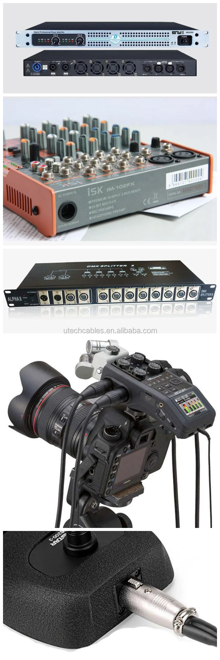 Аппаратура настенного типа розетка микрофонная