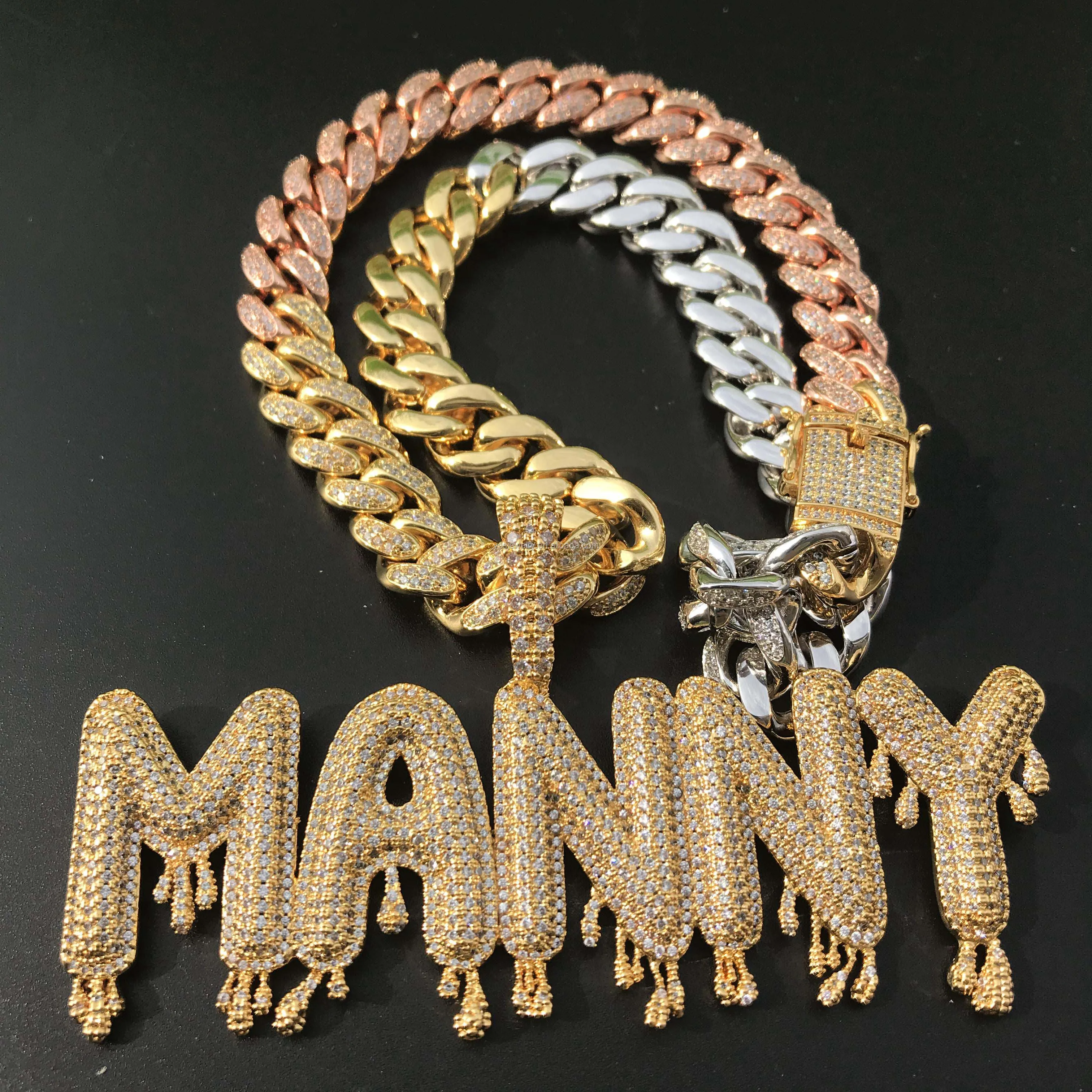 Dripping letter pendant Clearance