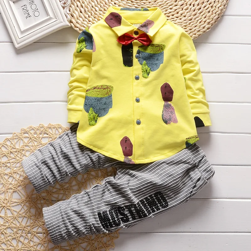 

Ready Made Apparel Baby Boy Clothes Shirt And Pants Two Piece Sets, Picture