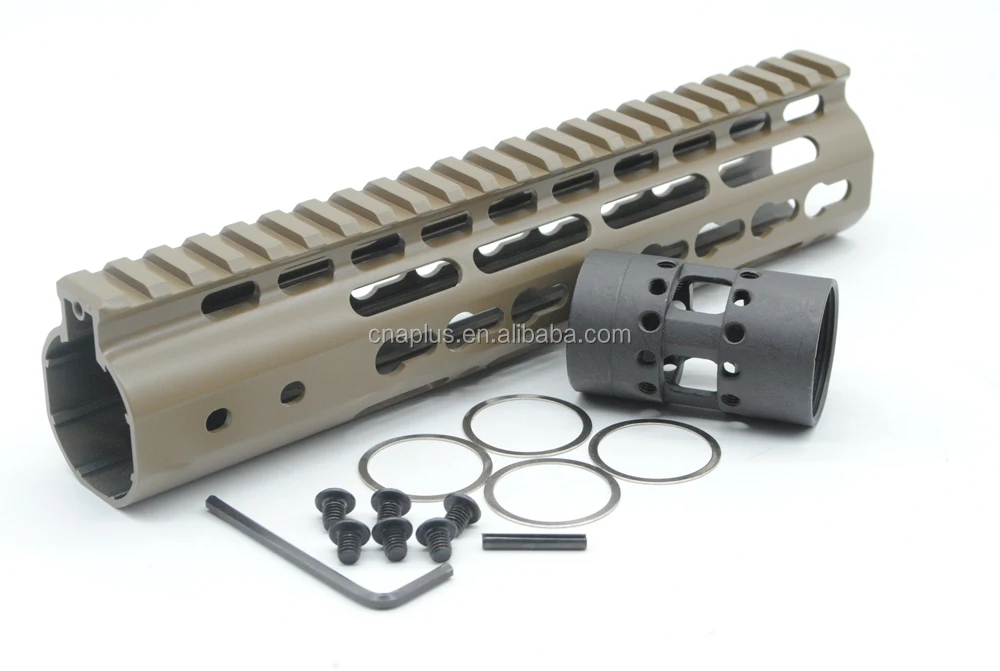 
New NSR 9' KeyMod Handguard Rail Mount AR-15 System Free Float NSR AR15 Tan / Flat Dark Earth 