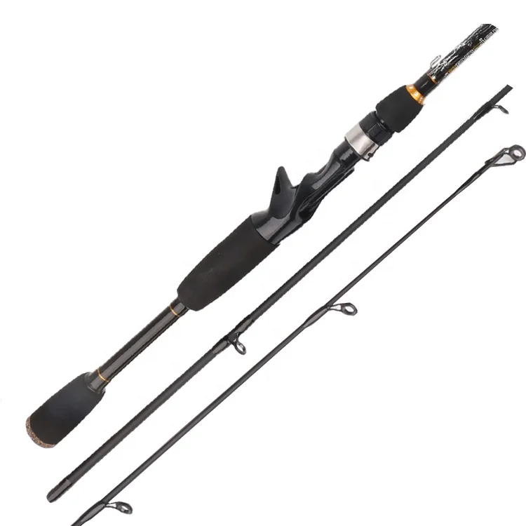 

China Wholesale Carbon Casting Fishing Rod 198cm 2 section Orion-JD001, Black