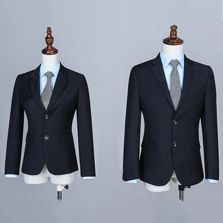 Factory Price Italian Men Black Fashion Business Suit