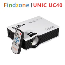 Original UNIC UC40+ LCD Mini Projector 800 Lumens Full HD Home theater VGA HDMI AV USB SD portable Video business Proyector