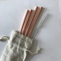 

Reusable food grade stainless steel straw by Tonglian bronze copper colors available
